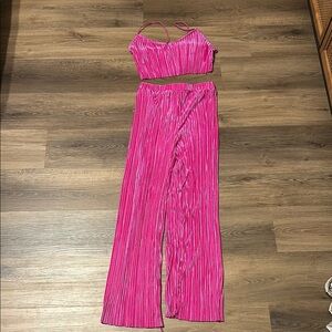 Vibrant Pink Two-Piece Set